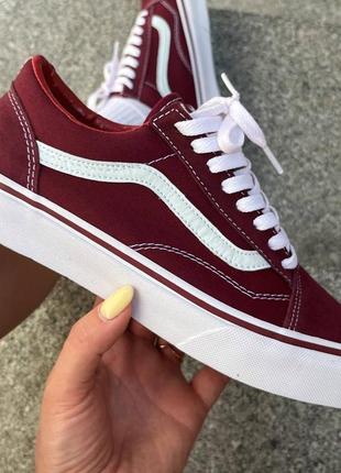 Новые женские оригинальные кеды vans old skool бордовые dc кеды supreme
