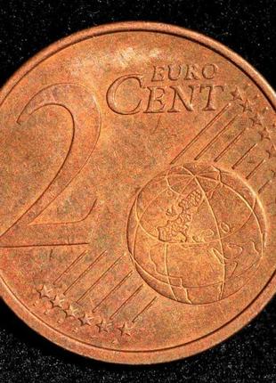 Монета іспанії 2 євроцента 2001-17 рр.
