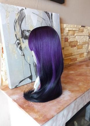 Фиолетовый матовый парик 💜 все варианты в профиле3 фото
