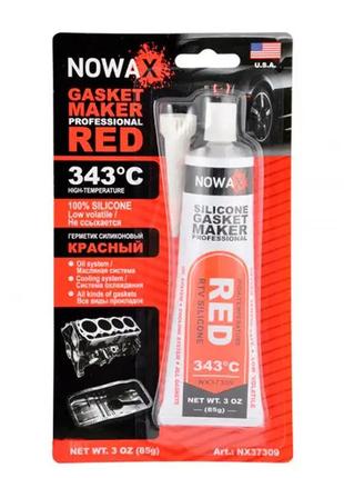 Герметик nowax gasket maker red +343⁰с красный 85г (nx37309)