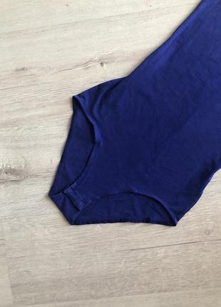 Повседневный синий базовый бодик-футболка h&amp;m, размер xs4 фото