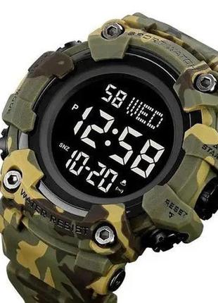 Часы наручные мужские skmei 1968cmgn green camo, водонепроницаемые мужские часы. цвет: камуфляж