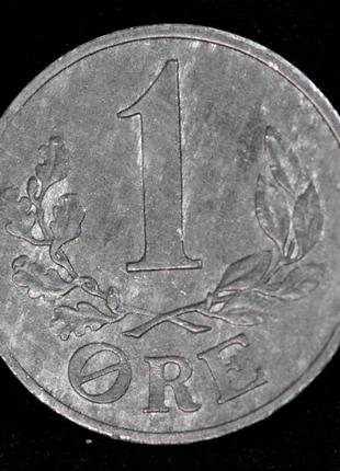 Монета дании 1 эре 1944 г.1 фото