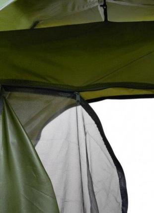 Палатка автоматическая 4-х местная зеленая размер 2х2 метра2 фото