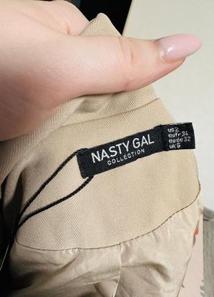 Жакет nasty gal бежевый9 фото