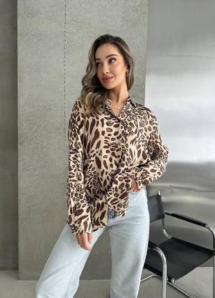 Сорочка жіноча,блуза леопард2 фото