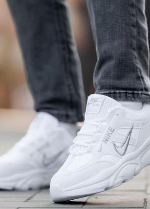 Кроссовки мужские легкие nike air zoom structure white стильные белые повседневные кроссовки найк на лето3 фото