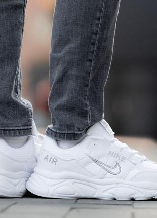 Кроссовки мужские легкие nike air zoom structure white стильные белые повседневные кроссовки найк на лето4 фото