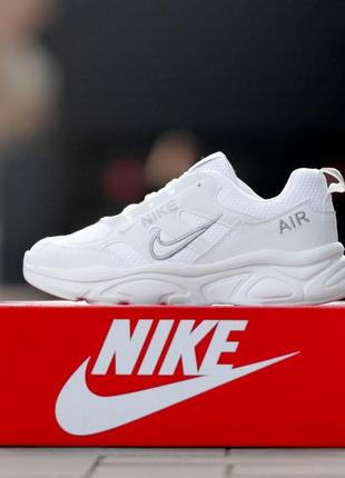 Мужские кроссовки nike air zoom structure white белые легкие спортивные кроссовки весна лето