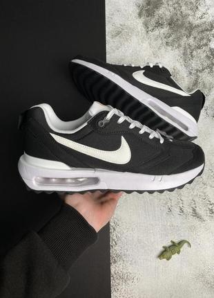 Кроссовки мужские легкие nike air max dawn стильные черное белые спортивные кроссовки найк айр макс на лето2 фото