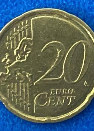 Монета ирландии 20 евроцентов 2002-13 гг.