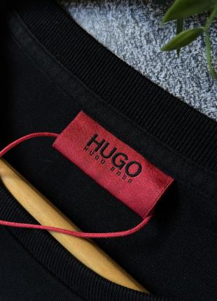 Чоловічий чорний преміум новий світшот hugo boss оригінал толстовка кофта светр hugo розмір м оригінал8 фото