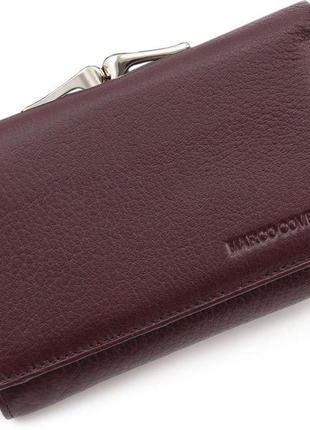 Жіночий шкіряний гаманець marco coverna mc-2049a-5 (jz6659) коричневий