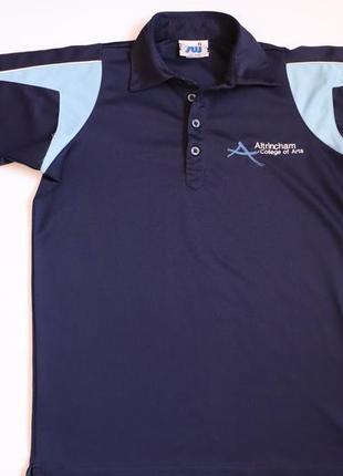 Поло рубашка футболка в спортивном стиле мальчику sw можно в школу темно-синий цвет2 фото
