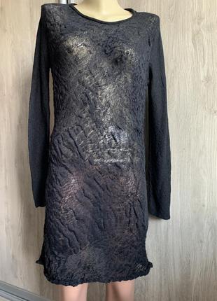 Primordial is primitive дизайнерское шерстяное платье3 фото