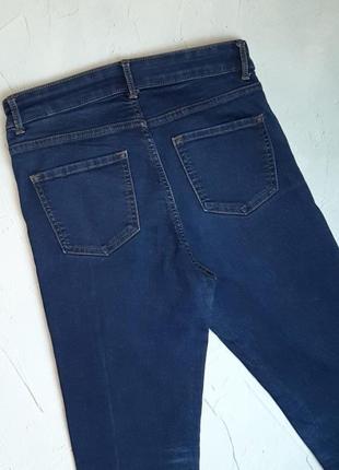 🎁1+1=3 базовые синие зауженные джинсы слим высокая посадка marks &amp; spencer, размер 46 - 484 фото