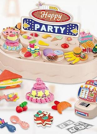 Ігровий набір тісто для ліплення з вітриною яка обертається та касою 8639