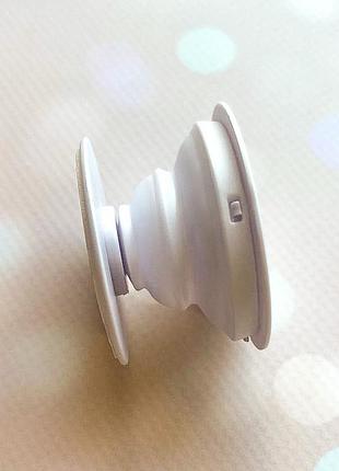 Тримач для смартфона / планшета попсокет popsocket білий :: няшка (принт pop_2) 2