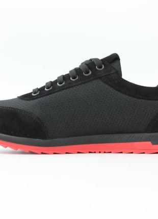 Черные кроссовки сетка кеды повседневные летняя мужская обувь rosso avangard ada set black3 фото