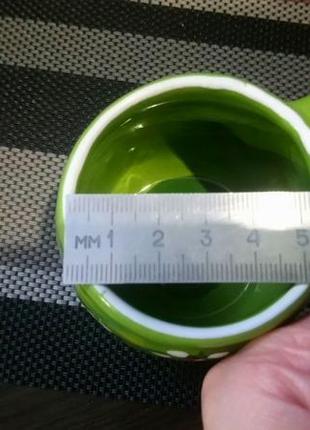 Глиняне горнятко розписане вручну чашечка