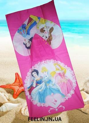 Пляжний рушник для дівчинки принцеси лол (лола) з капюшоном, дитяче пончо, куточок для купання дитині море, пляж10 фото
