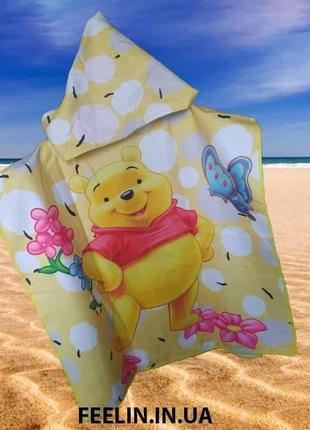 Пляжний рушник для дівчинки принцеси лол (лола) з капюшоном, дитяче пончо, куточок для купання дитині море, пляж8 фото