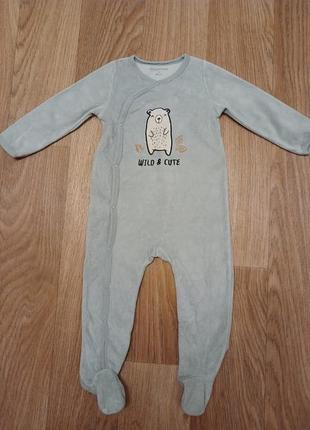 Человечек теплый велюровый