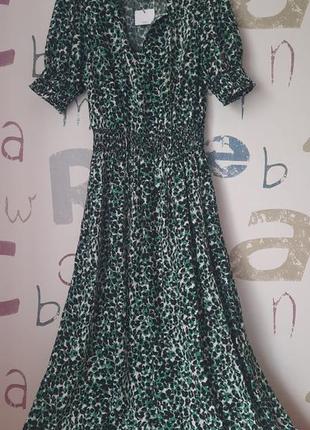 Новое платье миди в принт h&amp;m m&amp;s вискоза3 фото