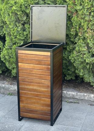 Урна лофт з кришкою