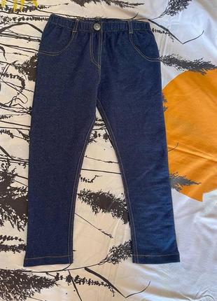 Супер джинсовые леггинсы для девочек1 фото