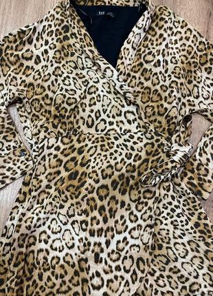 Леопардовий ромпер з шортами3 фото