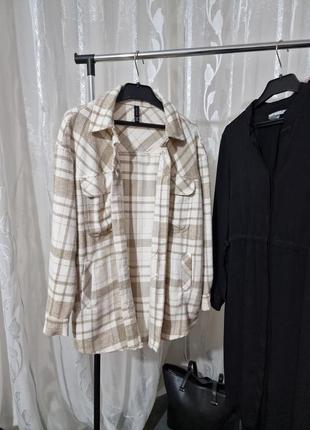 Теплая женская рубашка amisu