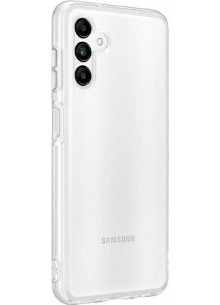 Чохол samsung soft clear cover для samsung galaxy a04s transparent, black (ef-qa047ttegru)