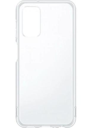 Чохол samsung soft clear cover для samsung galaxy a13 transparent, black (ef-qa135ttegru)