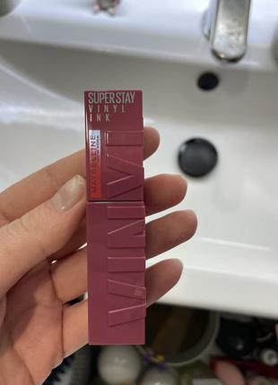 Рідка помада maybelline superstay vinyl ink liquid lipstick 20 coy2 фото