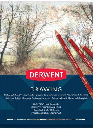 Карандаши для рисунка drawing 24шт derwent