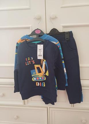 Костюм фліс за 1 шт george англія на хлопчика 12-18 1.5-2 2-3  4-5тем 5-6тем 6-7 тем 92 98 104 110 116 122