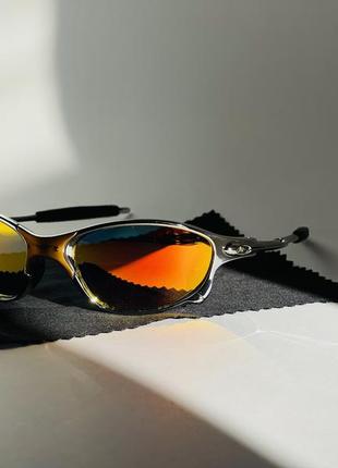 Окуляри oakley сріблясті2 фото