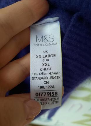 Кашемировый свитер массивный в косы cashmere m&s  100% кашемир5 фото