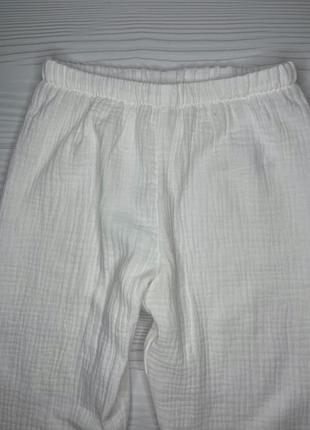 Костюм мусліновий дитячий для хлопчика (сорочка і штани) білий кmxssht-17 фото