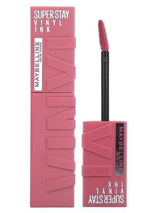 Рідка помада maybelline superstay vinyl ink liquid lipstick 20 coy