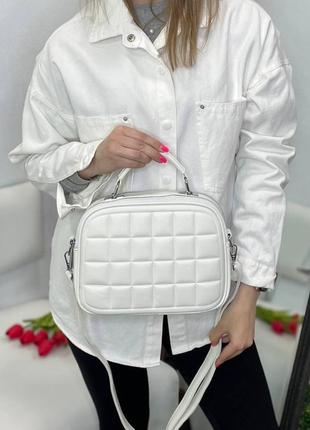 Женская стильная и качественная сумка из эко кожи 5 цветов7 фото