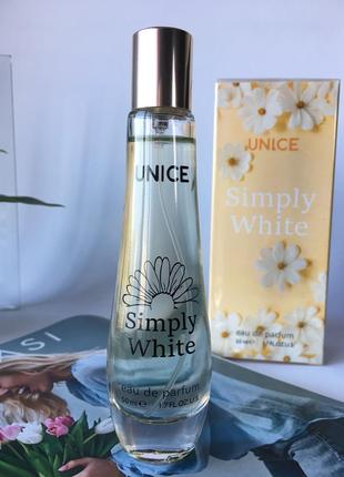 Женская парфюмированная вода unice simply white, 50 мл, юнайс4 фото