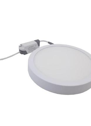 Світильник накладний led round downlight 18w-220v-1300l-4000k alum tnsy