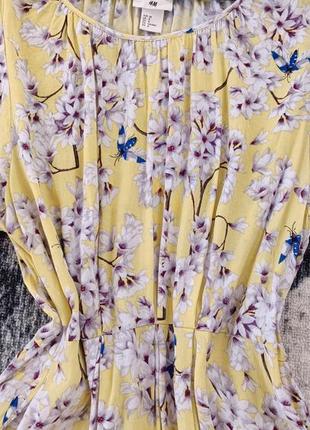 Женственное лёгкое платье в цветочек h&m3 фото
