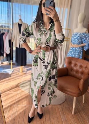 Невероятное платье-миди бренд zara испания4 фото