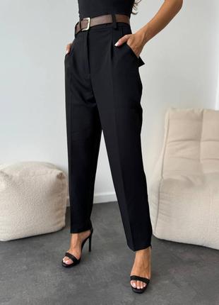 Брюки классические с поясом