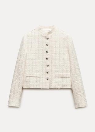 Пиджак zara новая коллекция,жакет zara,очень красивый текстурированный пиджак4 фото