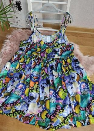 Яркое платье от collusion, размер 3xl