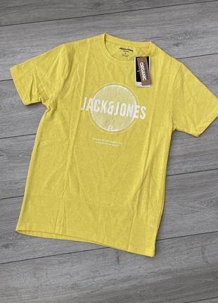 Жовта котонова чоловіча футболка, с1 фото